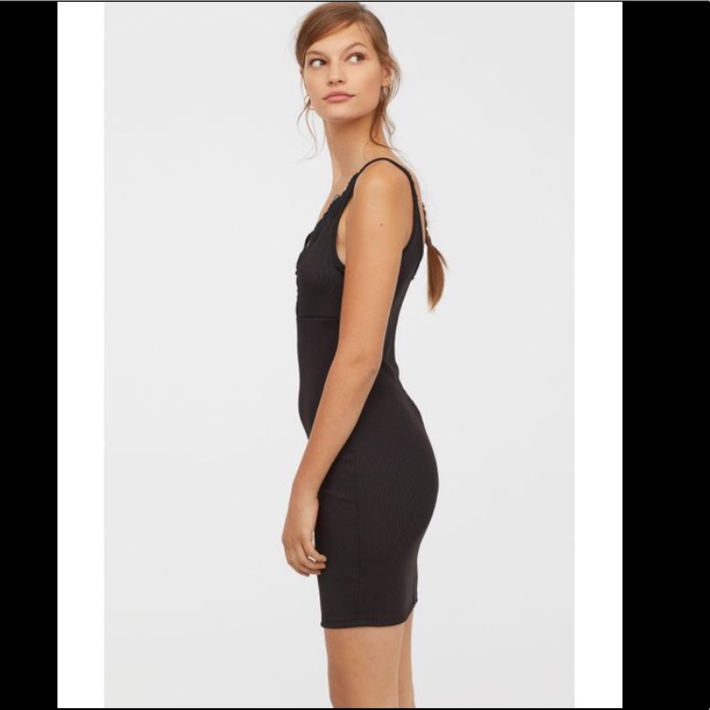 H&M Black Dress with Cross Back